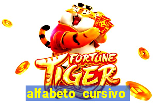 alfabeto cursivo para treinar caligrafia